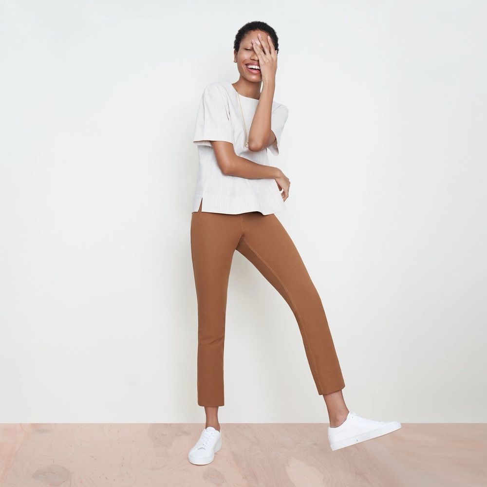 MM. Lafleur Brown Ochre Hockley Straight Leg Jeans Size 2